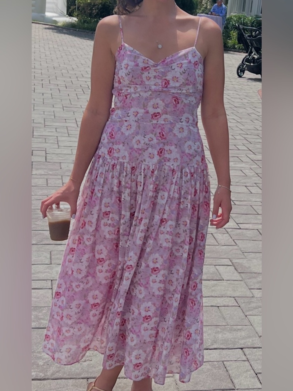 Endless Rose Pink Floral Midi Dress